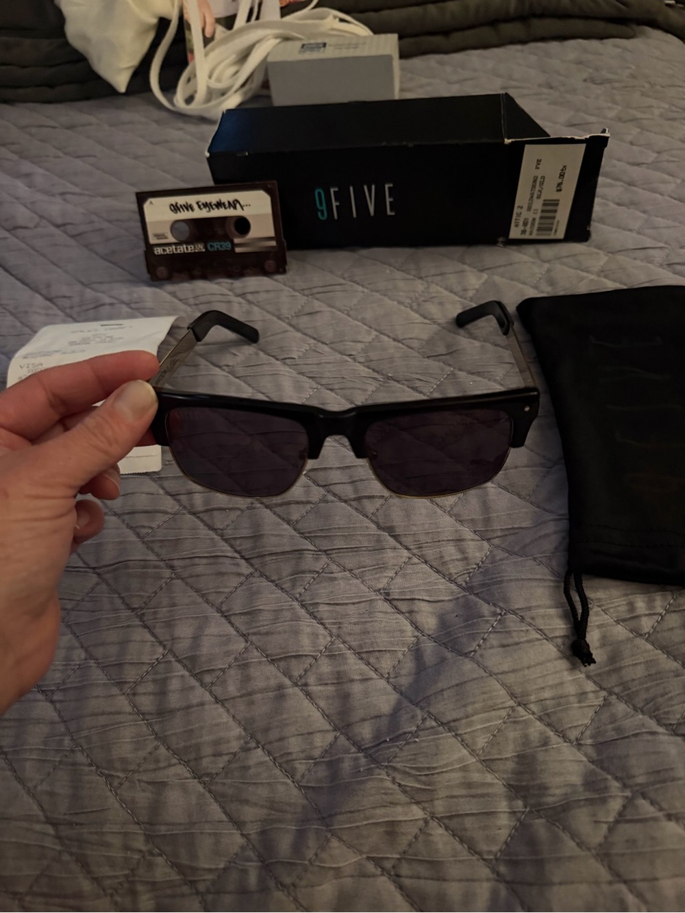Men’s Black Clubmaster Sunglasses - Watson 2 - Picture 8 of 10